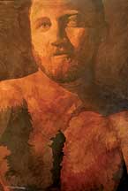 Print on canvas (detail) by Curry Mendes