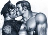 Tom's Men Kissing