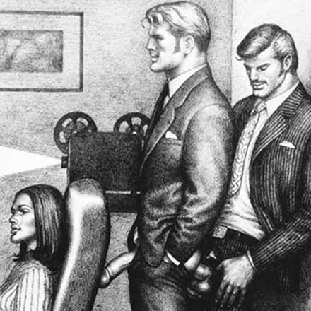 Untitled, 1974, Graphite on paper, &copy; 1974 Tom of Finland Foundation